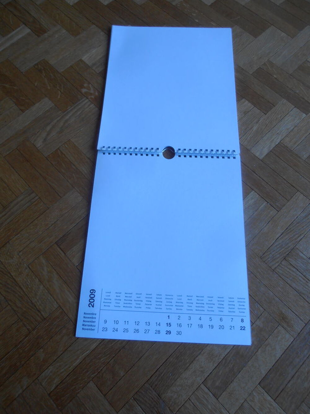Calendrier blanc personnalisable (45) Décoration