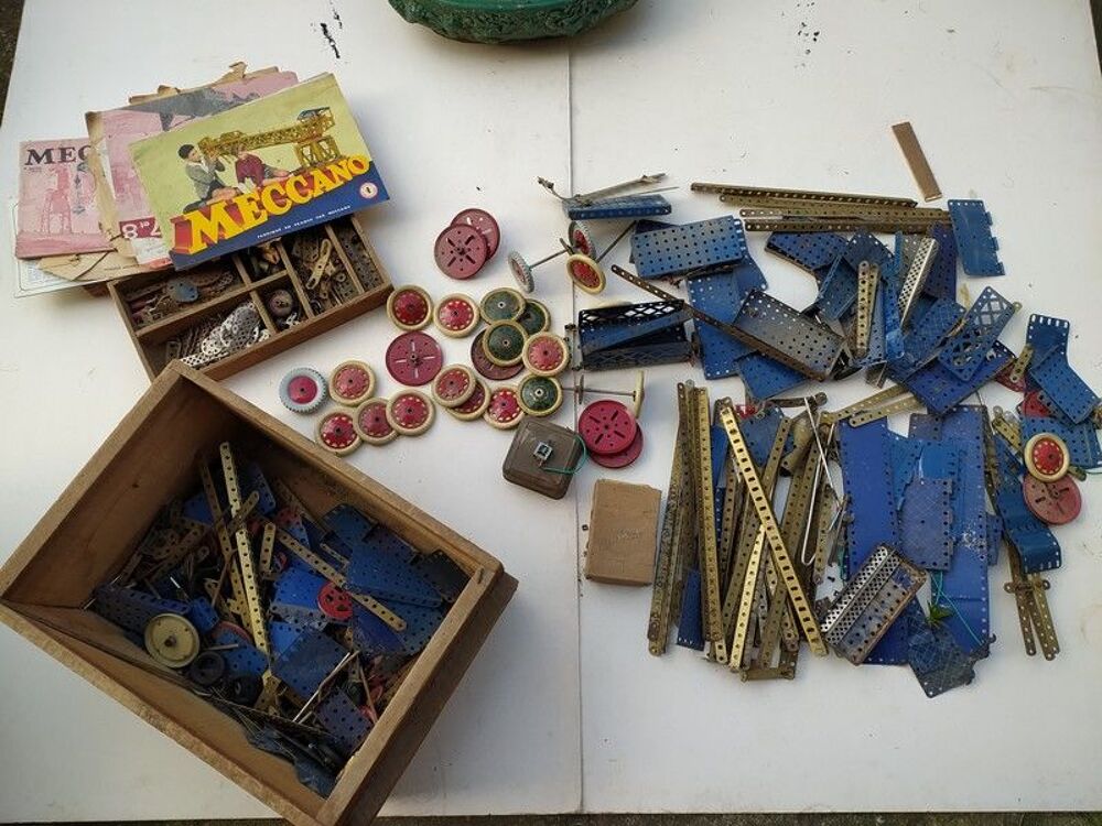 Gros Lot Ancien Jeu de Construction Meccano Jeux / jouets