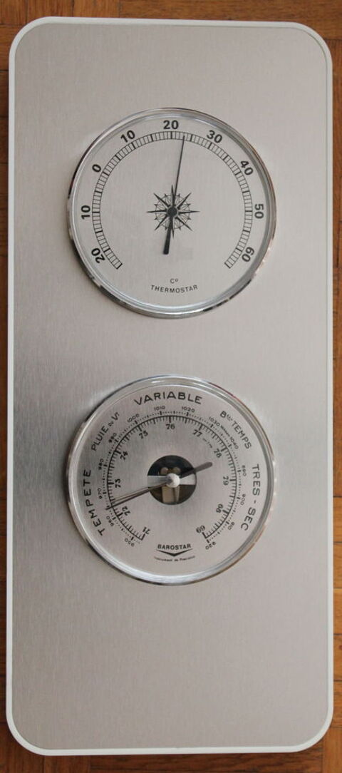 Baromtre Thermomtre mural inox vintage 70 50 Issy-les-Moulineaux (92)