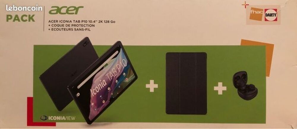 Pack Acer Iconia Tab P10.4 2K 128 Go Téléphones et tablettes