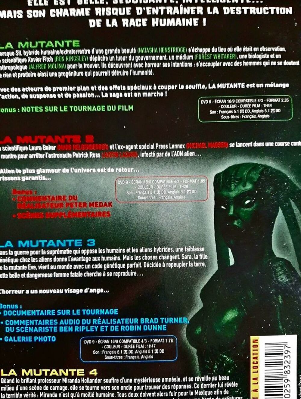 Coffret la mutante l'int&eacute;grale dvd DVD et blu-ray