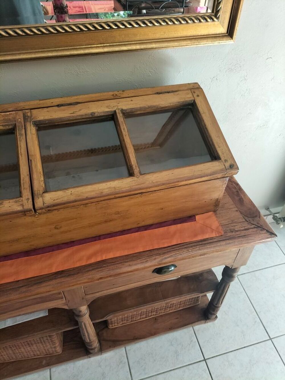 Ancienne vitrine de comptoir Décoration