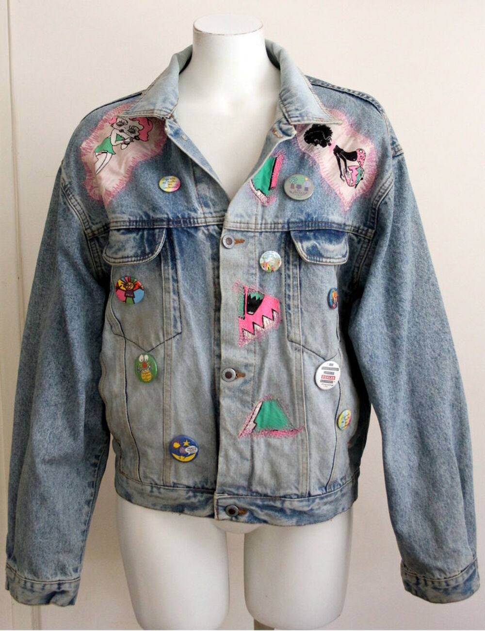 Blouson veste denim CHEROKEE vintage 80 T.L Vêtements