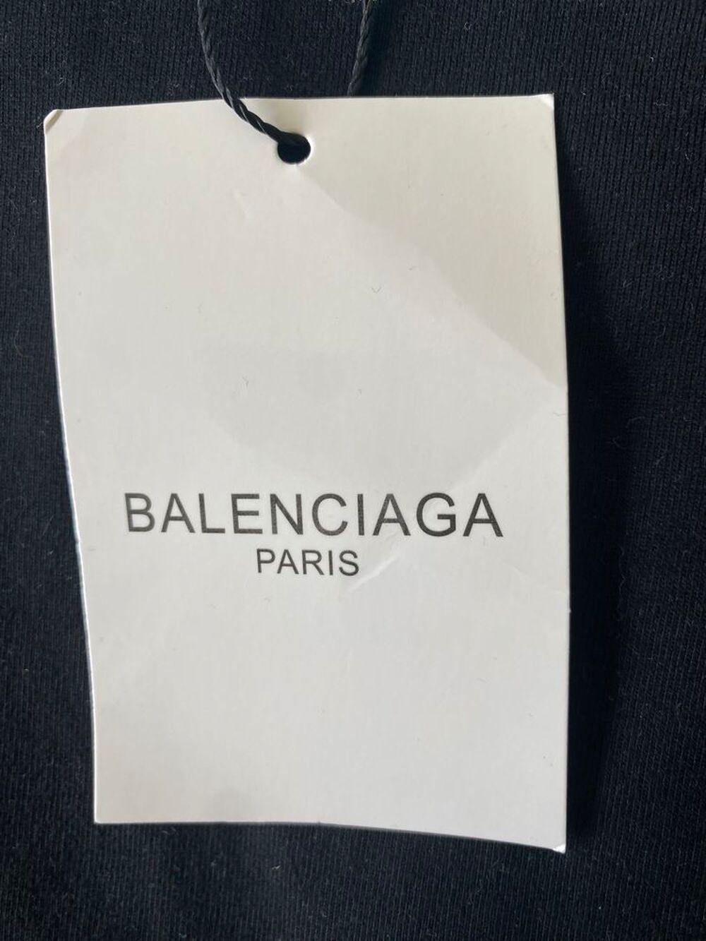 Tee-Shirt Balenciaga noir - manche courte - taille L - 100 Vtements