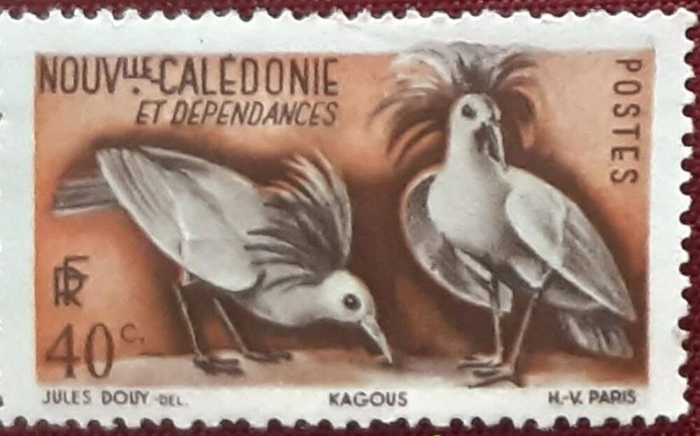 timbre &agrave; collection : Nouvelle Cal&eacute;donie 40c 