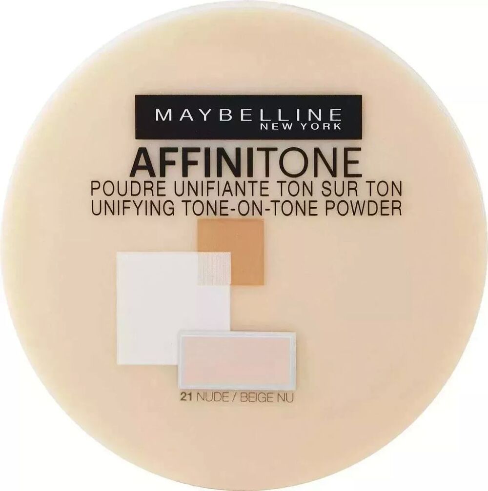 Poudre unifiante - Maybelline Affinitone - ton beige nu (21) Bijoux et montres