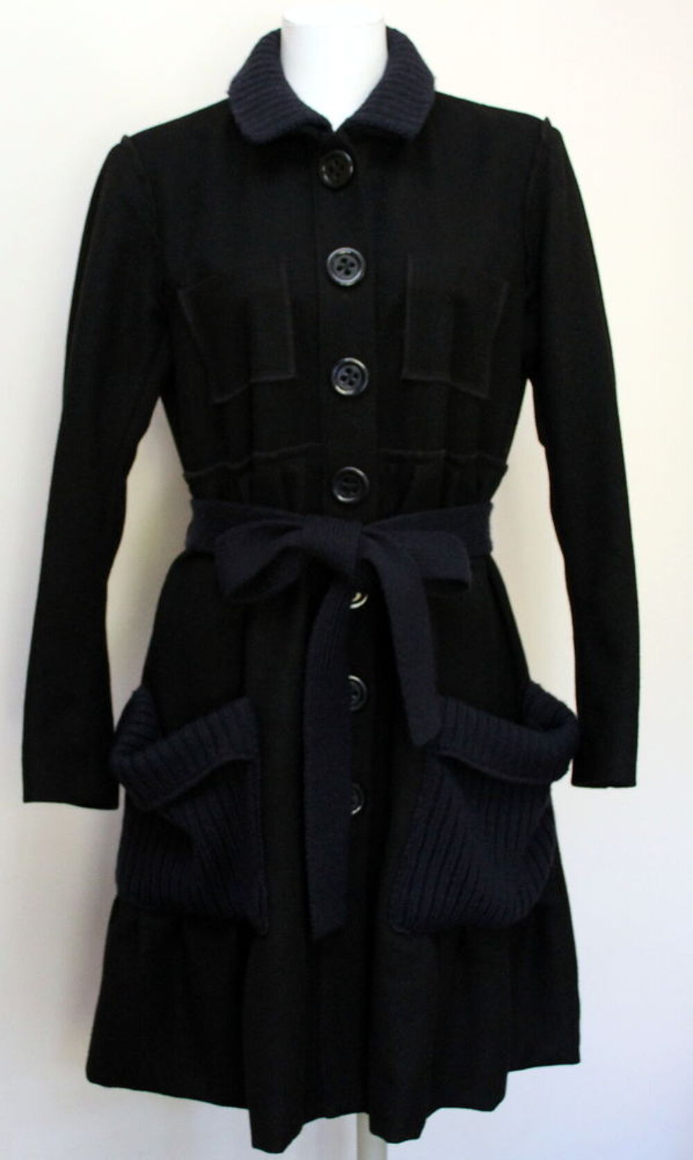 Manteau noir et marine SONIA RYKIEL T.M Vêtements