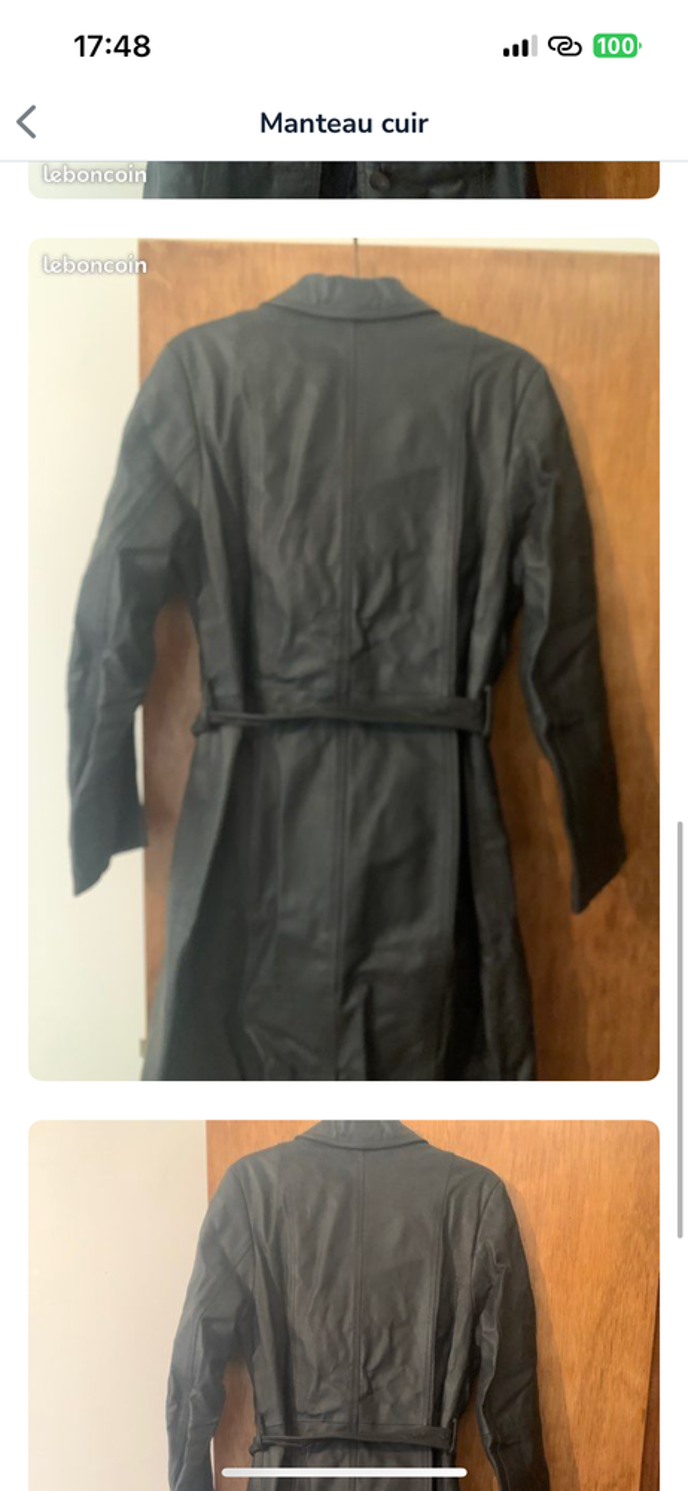 Manteau cuir Vêtements