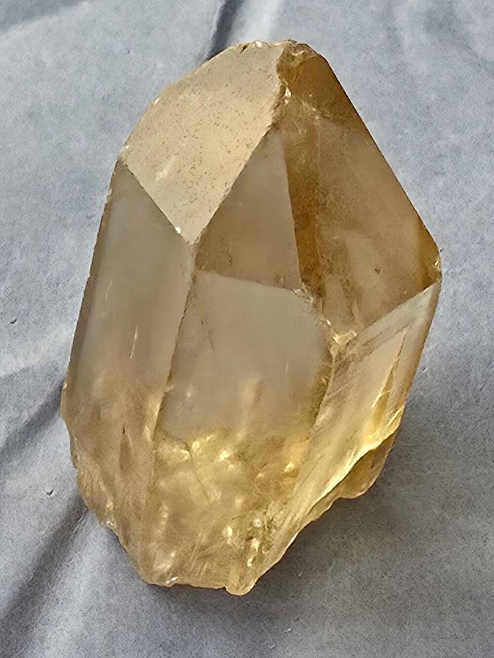 V&eacute;ritable Pierre Citrine Brute du Congo 20g-Cristal de Collection 