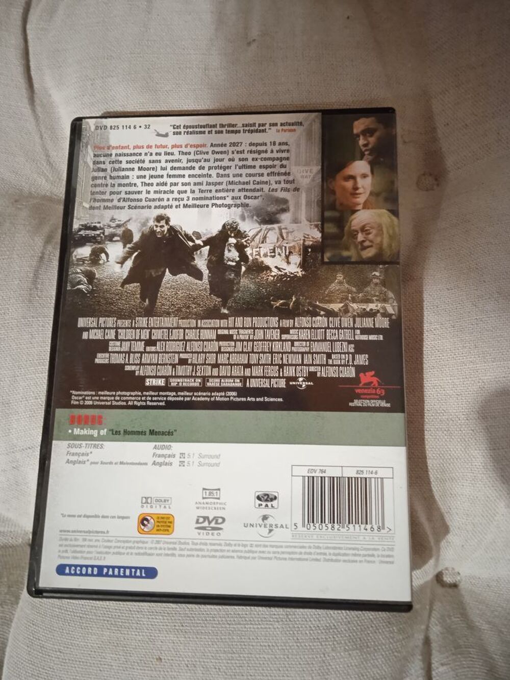 Dvd Les Fils de l'Homme
2007 DVD et blu-ray