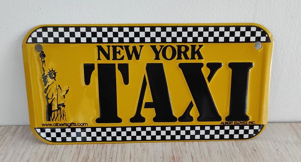 Plaque TAXI NEW YORK Dcoration