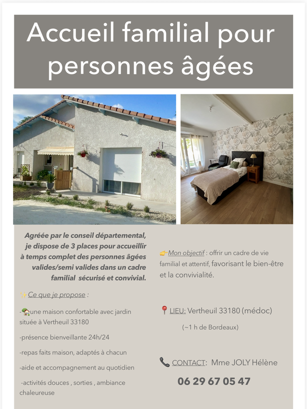   Accueil familial pour personnes âgées  