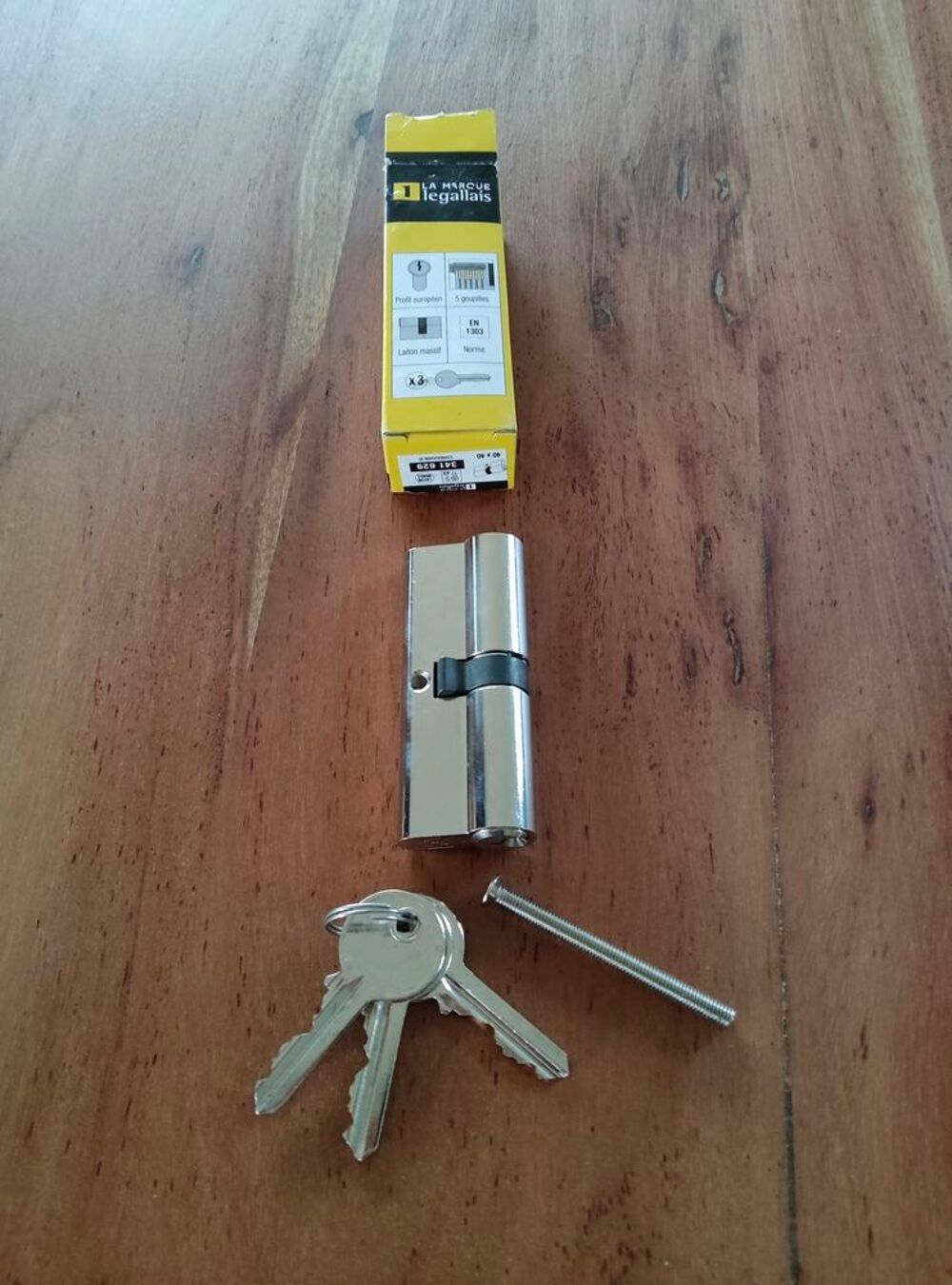 CYLINDRE DOUBLE DE PORTE S&Ucirc;RET&Eacute; 40/40 Bricolage