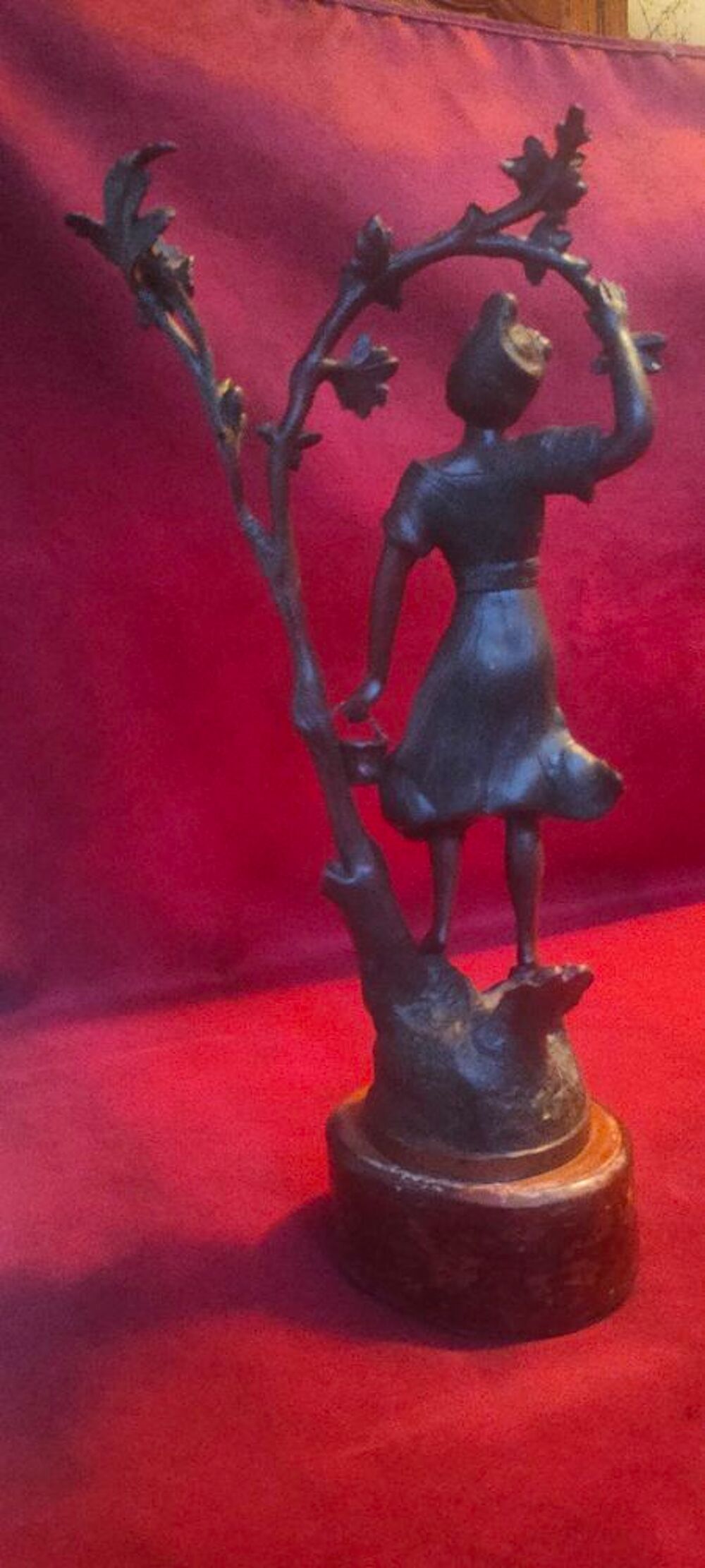 Ancienne statue la cueillette par ruchot Décoration