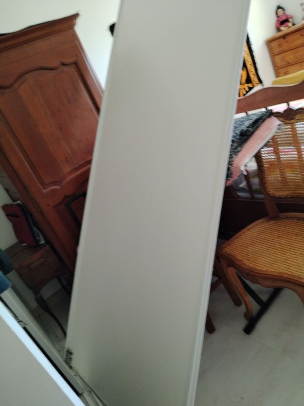 Portes coulissantes 104*245 blanc casse sans rail bon etat Bricolage