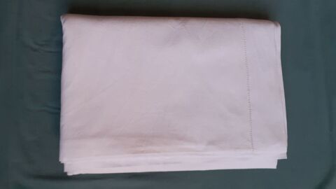 Drap blanc ancien lit 2 places 12 Grisolles (82)