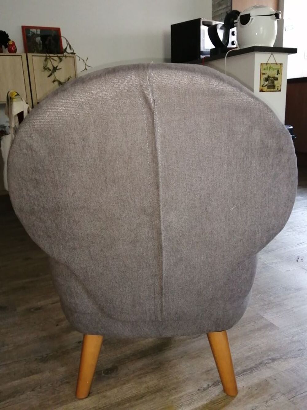 Petit fauteuil, marron clair Meubles