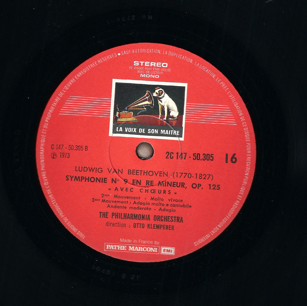Beethoven : Symphonie n&deg;6 ?Pastorale? ? Otto Klemperer ? NM CD et vinyles