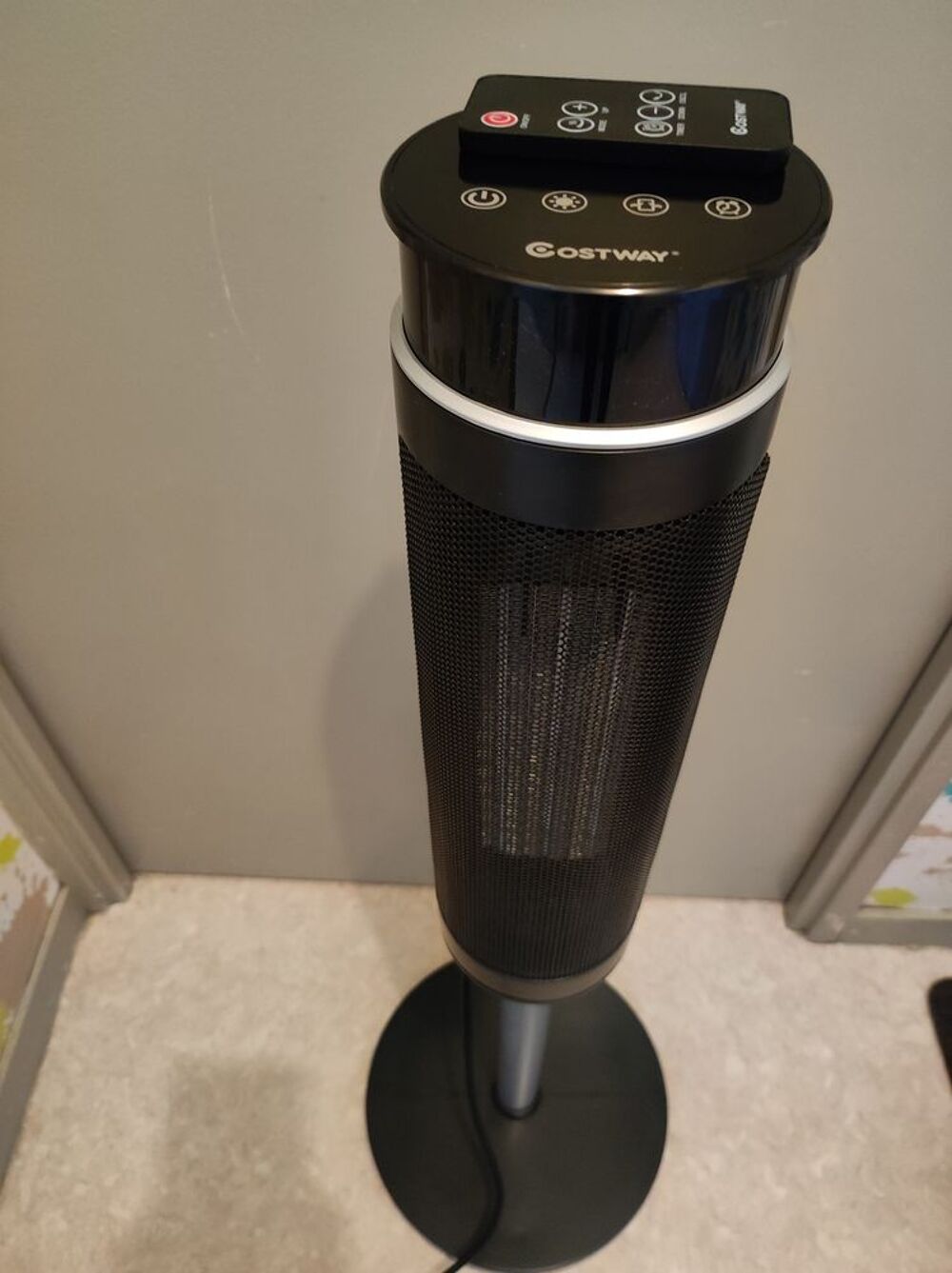 Radiateur soufflant &eacute;cran tactile avec t&eacute;lecommande Electroménager