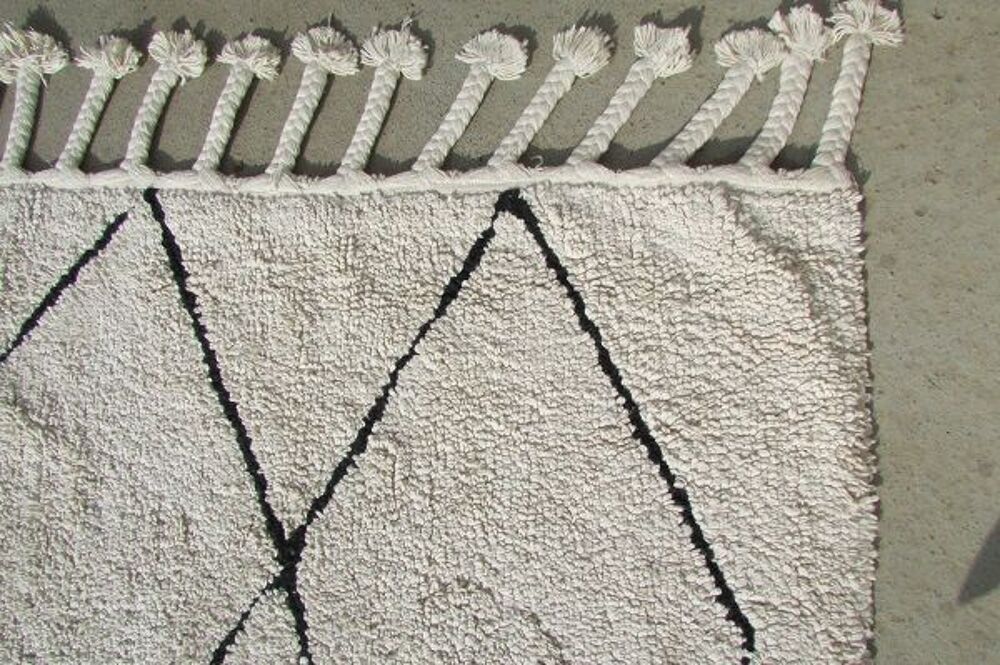 Tapis berb&egrave;re en coton, tr&egrave;s tendance : 140 x 200 cm Décoration