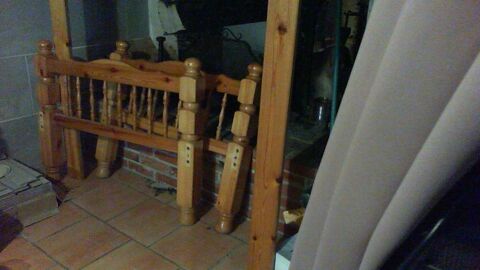 encadrement de lit en bois saunier 90X190 60 Espas (32)