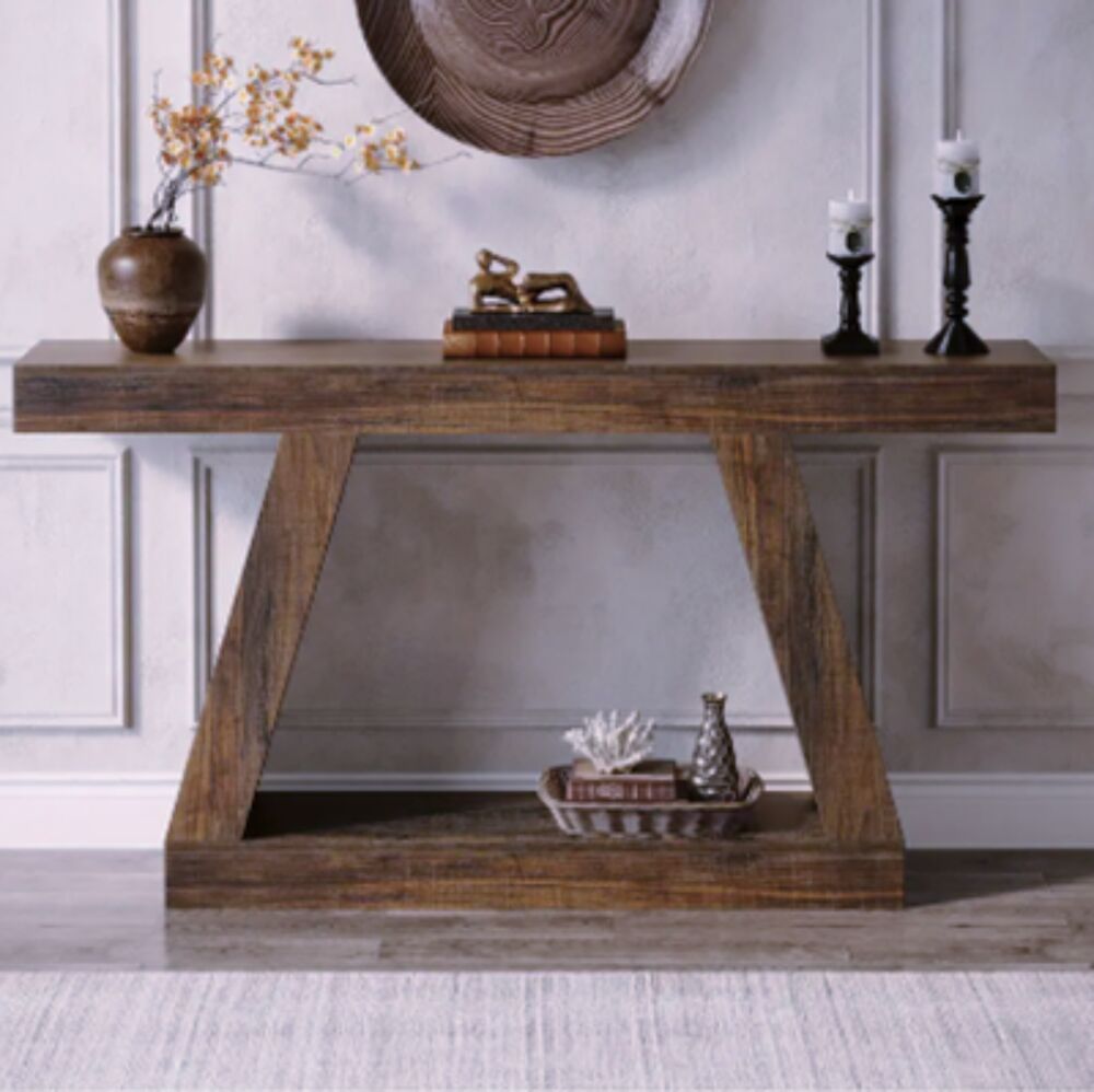 Console en bois massif ? design architectural &amp; chaleur natu Meubles