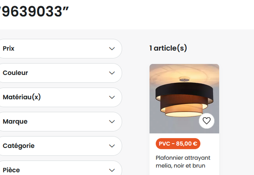 3 luminaires &agrave; suspendre, comprenant chacun 3 ampoules Décoration