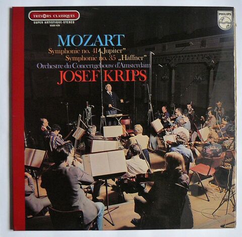 LP W.A. MOZART (Josef KRIPS) : Symphonie n41 et n35 8 Argenteuil (95)