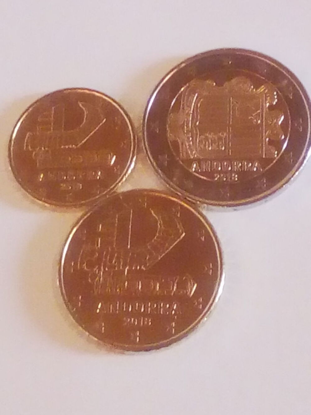 pi&egrave;ces Euro Andorre 