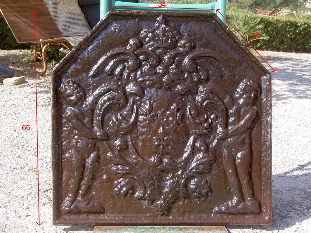 PLAQUE DE CHEMIN&Eacute;E LOUIS XVI Décoration
