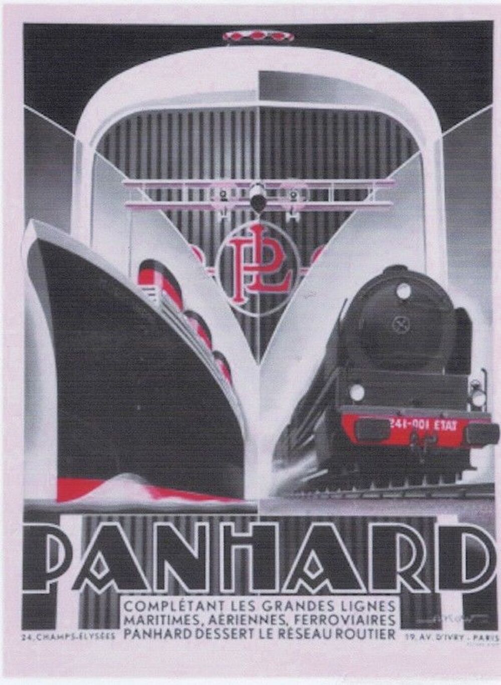 Pub ancienne " Panhard " 