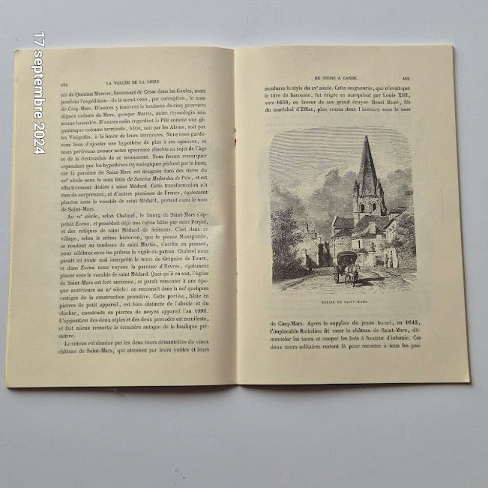 Promenades pittoresques en Touraine L'abb&eacute; C. Chevalier 1869 Livres et BD