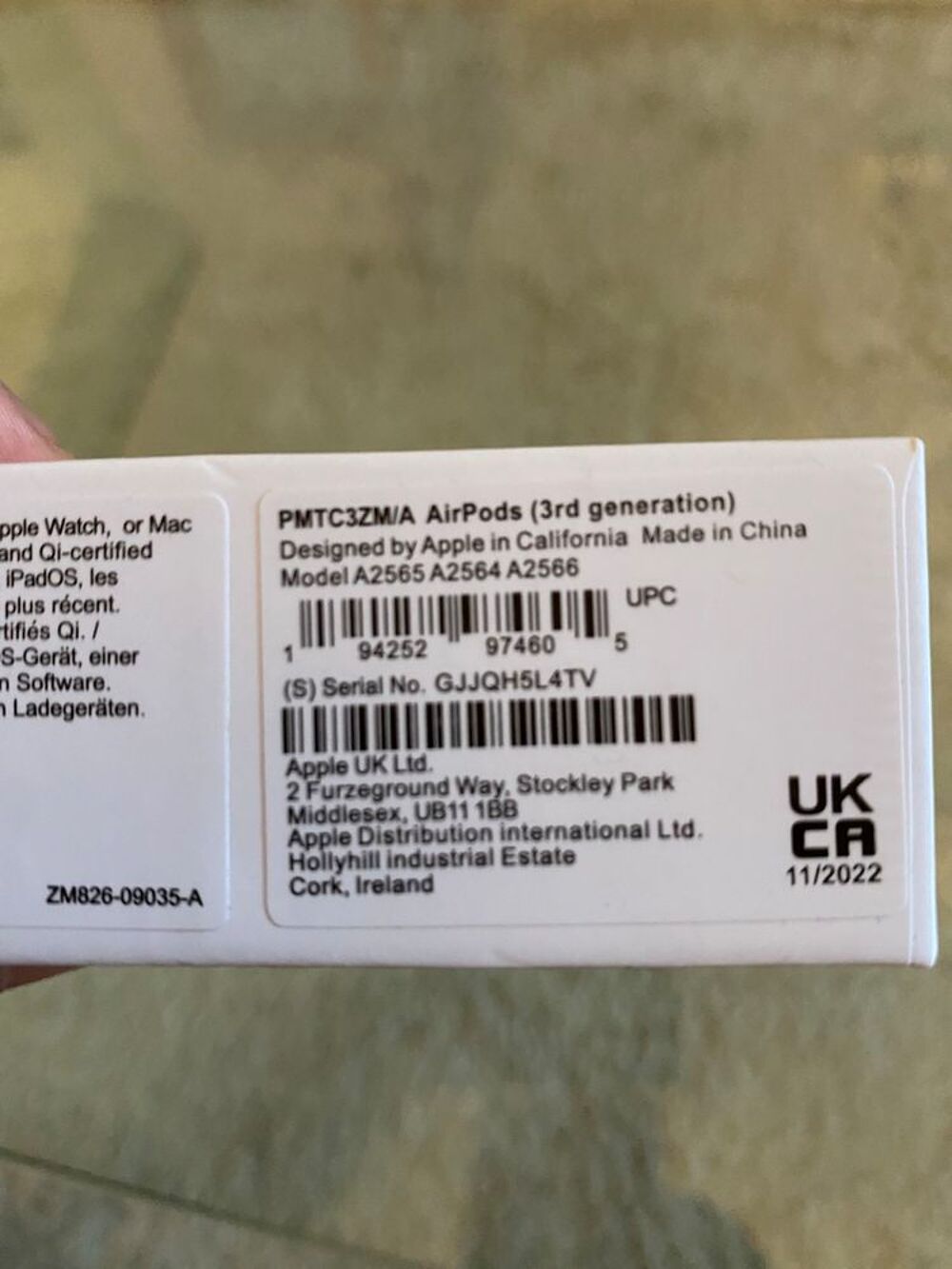AIRPODS 3 ( jamais ouvert ) Audio et hifi