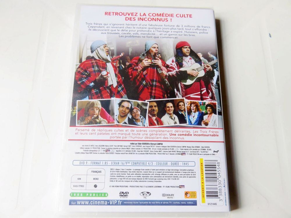 Les trois fr&egrave;res DVD - Didier Bourdon, Bernard Campan, ... DVD et blu-ray