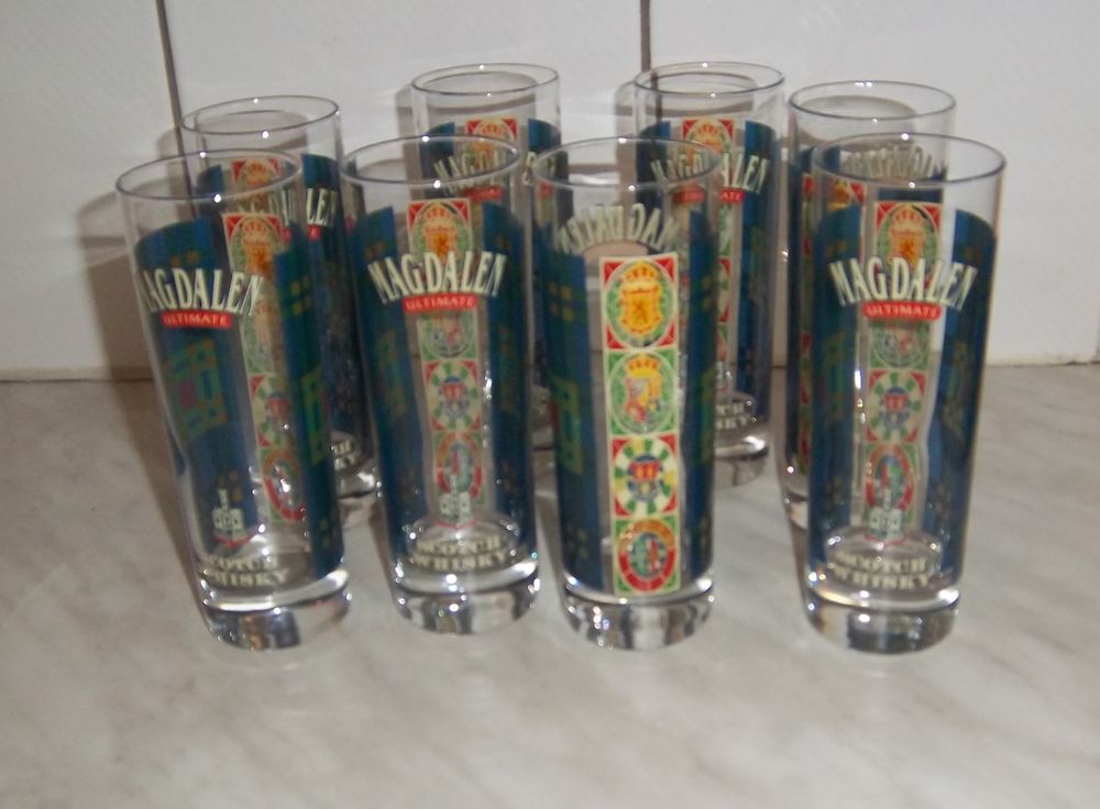 8 verres Magdalen Ultimate Scotch Whisky Cuisine