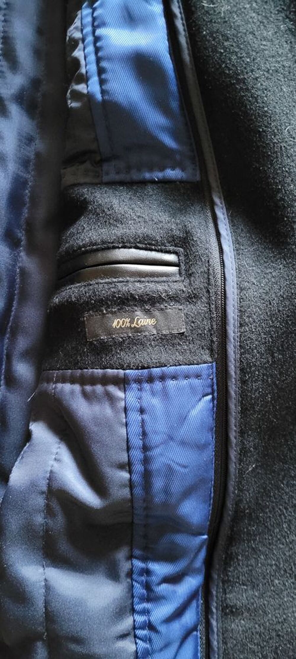 MANTEAU NOIR BRICE 100%LAINE Vêtements