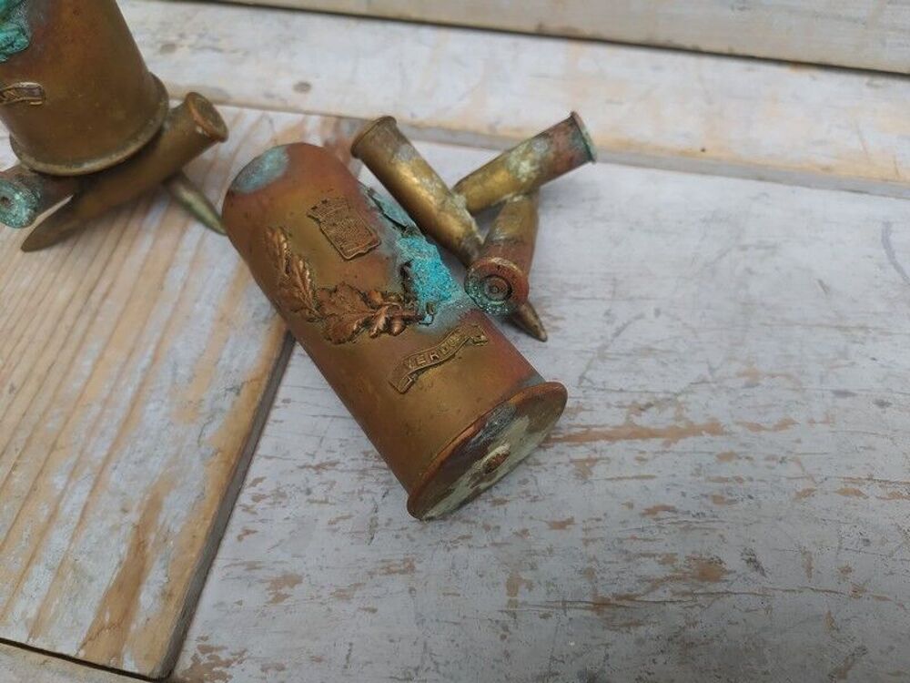 Objets de Poilu Art de Tranch&eacute;e Trench Art 14-18 Verdun WW1 