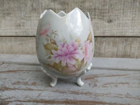 Pot Drageoir Oeuf sur Pieds Rene Couty Porcelaine de Limoges 25 Loches (37)