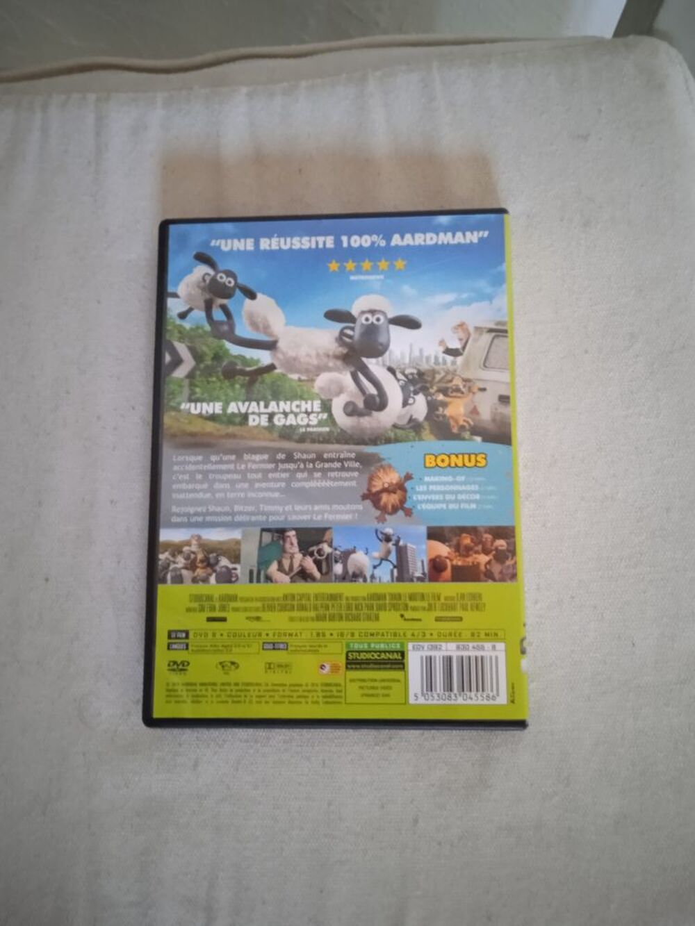 DVD Shaun Le Mouton
Le Film
2014
Excellent &eacute;tat
En Fran&ccedil; DVD et blu-ray