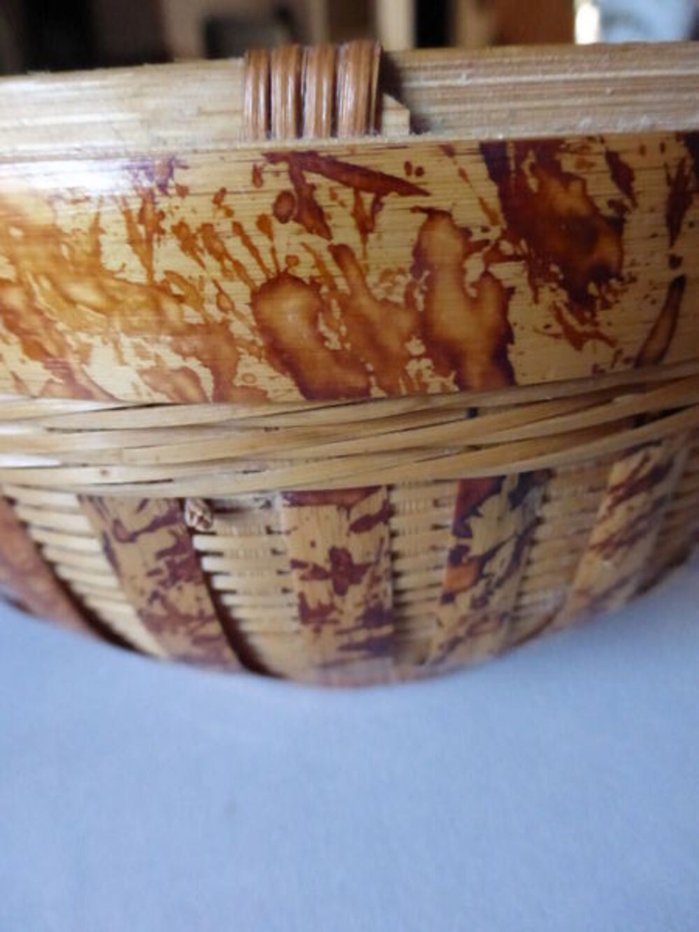 CORBEILLE RONDE en rotin Décoration