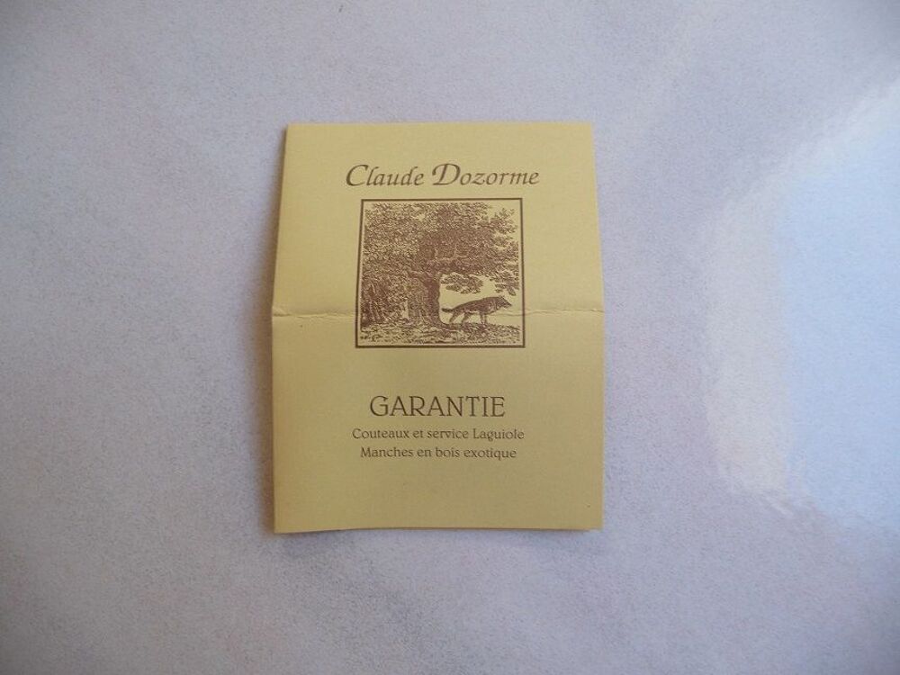 Manche ou Fer &agrave; gigot marque Claude Dozorme Ma&icirc;tre Coutelier Cuisine