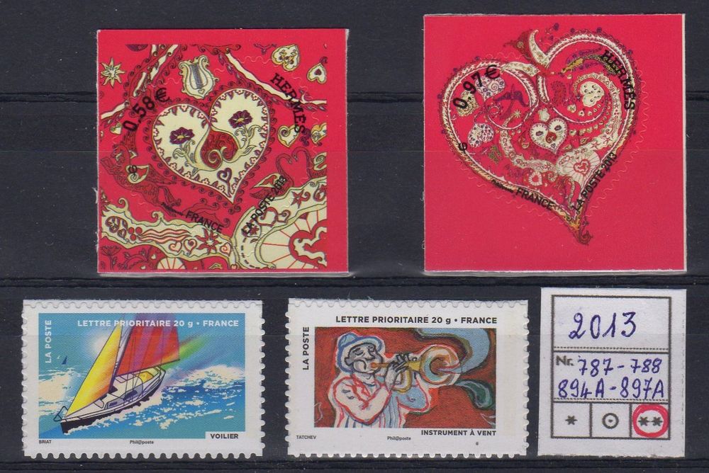 timbres de FRANCE 
AUTOADHESIFS
NEUF** 
2013 