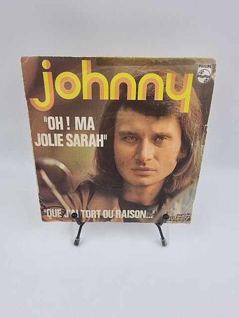 Vinyle 45 tours Johnny Hallyday : Oh ! Ma Jolie Sarah 3 Vulbens (74)