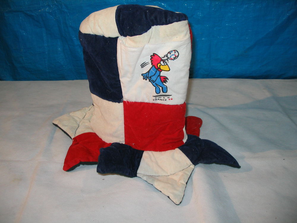 Chapeau de supporter de football du mondial 1998 