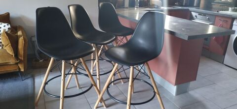 Lot de 4 chaises de bar 80 Pujaut (30)