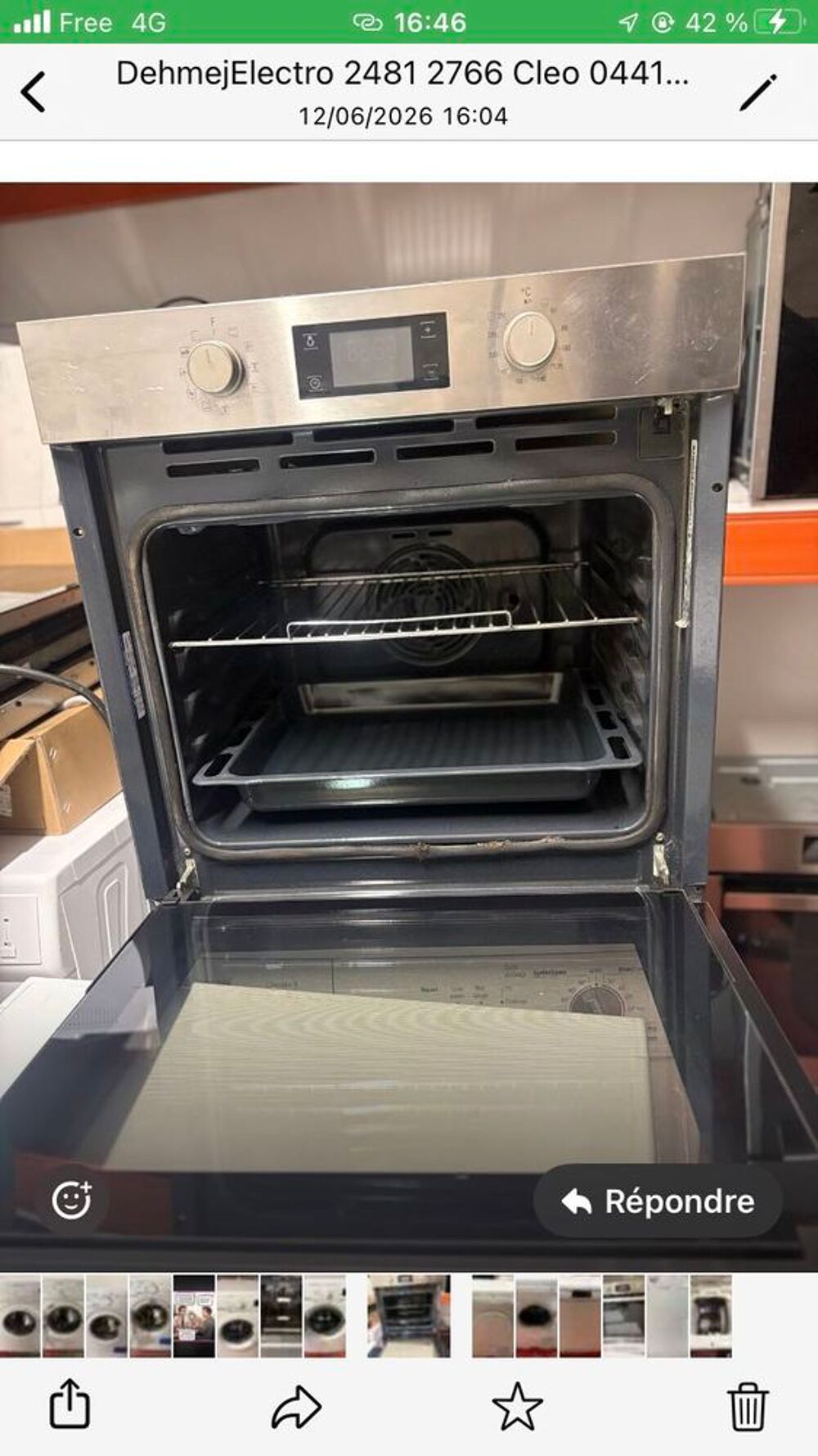 four encastrable inox ariston inox excellent &eacute;tat livraison et installation assur&eacute;e Electroménager