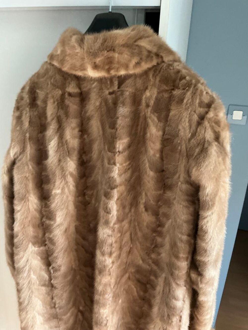 Manteau Femme En Vison Pleine Peau Taille 46 - Occasion Très Bon état, Vintage