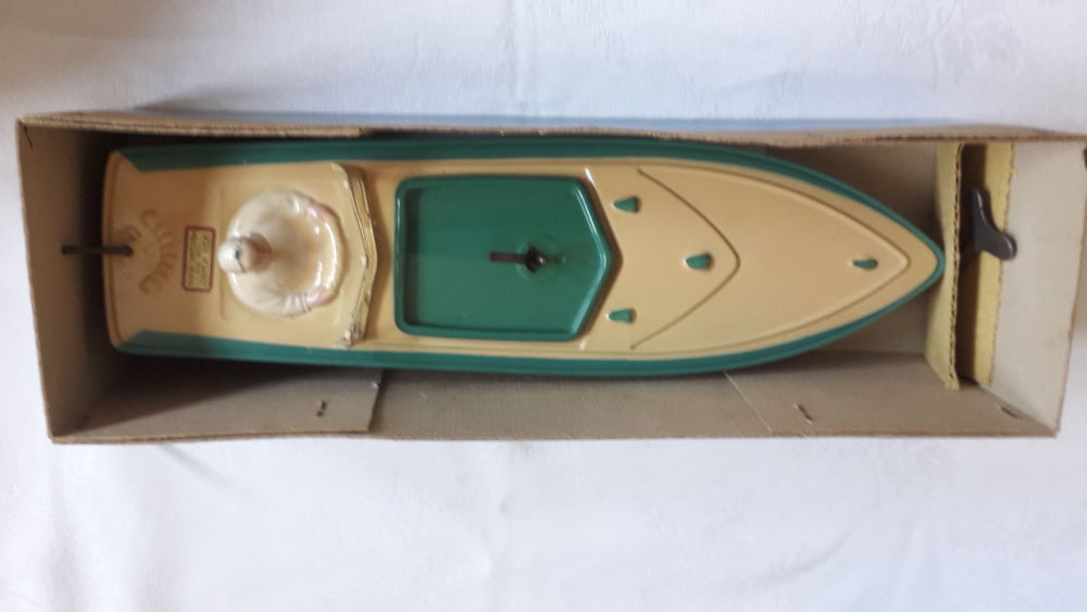 Rare ancien canot de bassin Hornby n&deg;1 Alcyon
