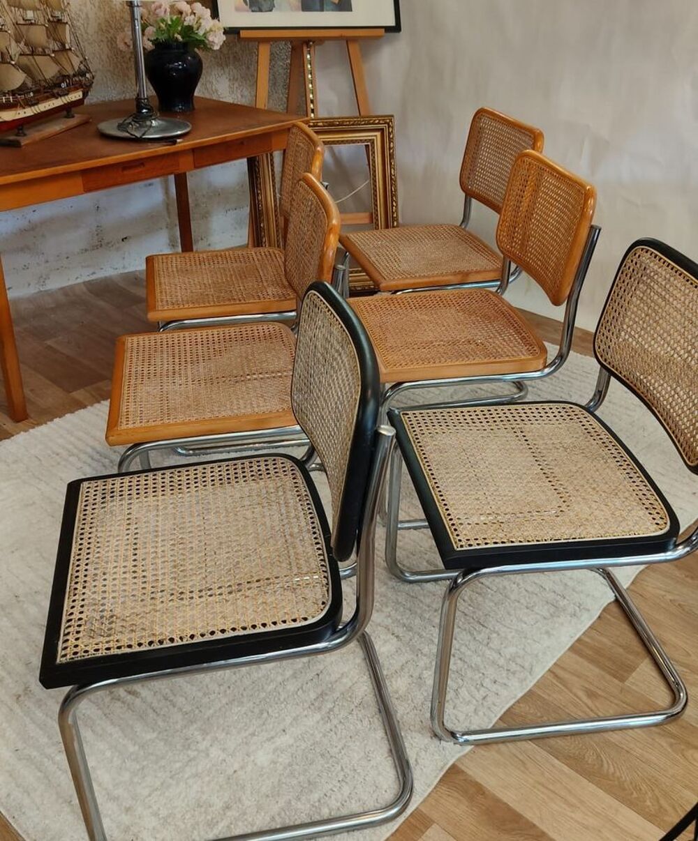 Chaise Cesca B32 de Marcel Breuer estampill&eacute;e, Italie Meubles