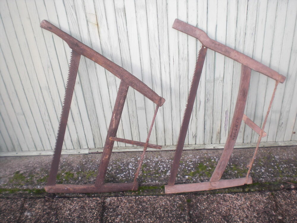 2 scies &agrave; buches Bricolage